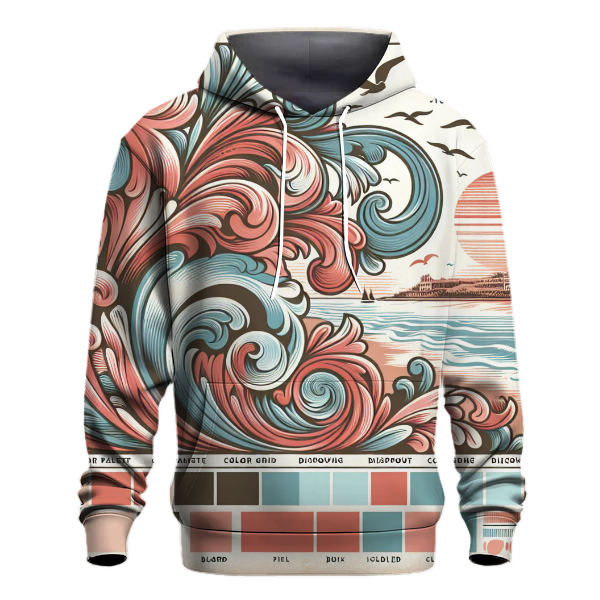 Vintage Coral Retreat Hoodie