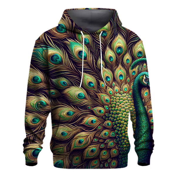 Enchanting Peacock Plume Hoodie
