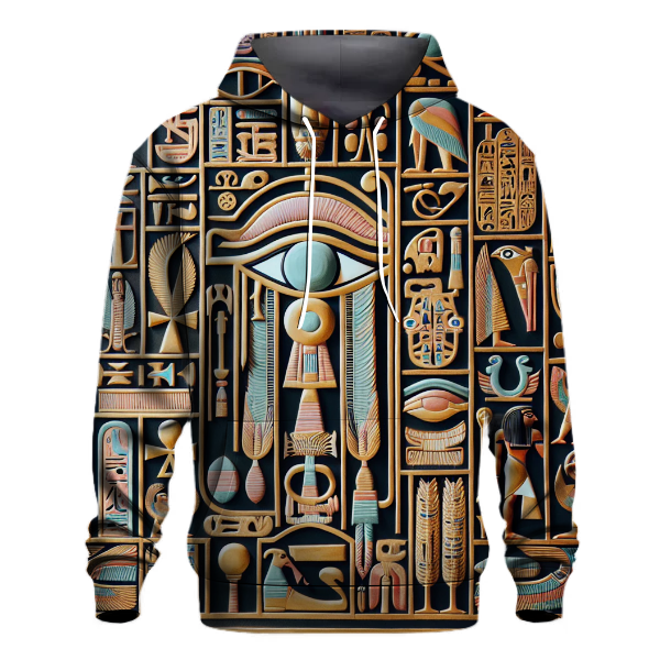 Enigmatic Egyptian Hieroglyphs Hoodie