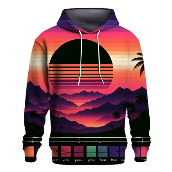 Neon Sunset Silhouette Hoodie