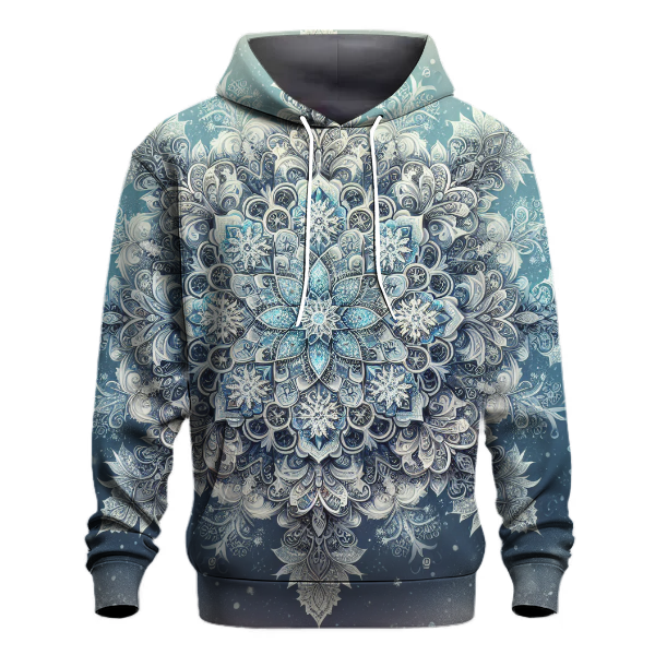 Elegant Snowflake Mandala Hoodie