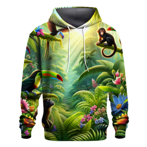 Bold Graphic Jungle Hoodie
