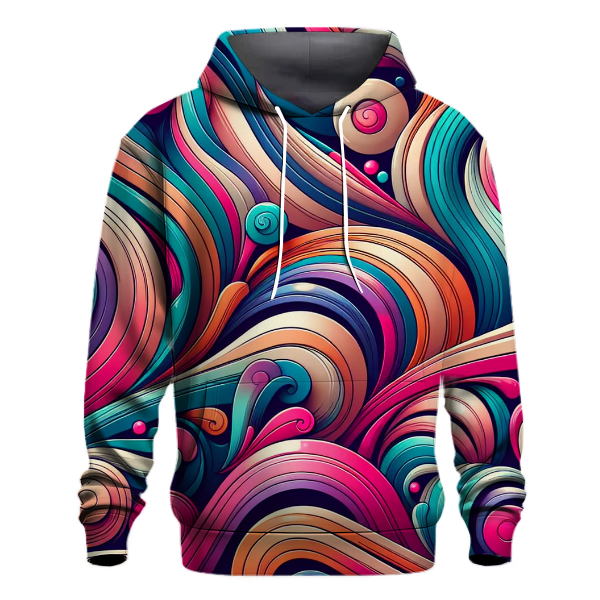 Artistic Boho Swirls Hoodie