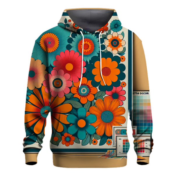 Groovy Floral Patterns Hoodie