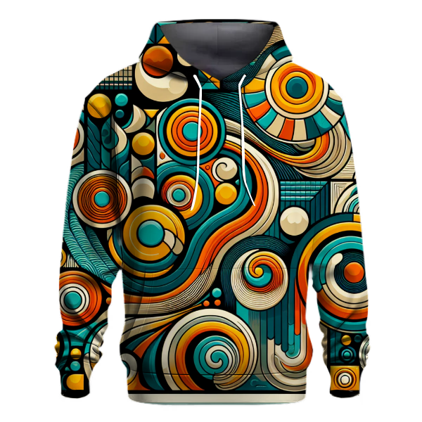 Colorful 70s Patterns Hoodie