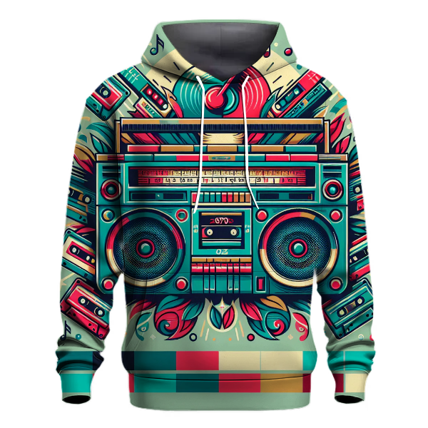Retro Boombox Extravaganza Hoodie