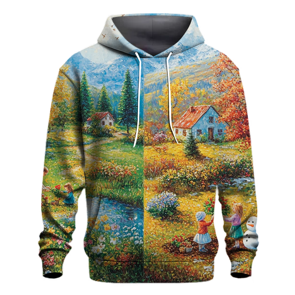 The Embrace of Seasons A Mothers Everlasting Love Hoodie