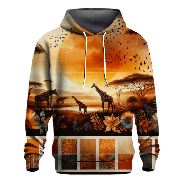 Dusk Safari Tie-dye Design Hoodie