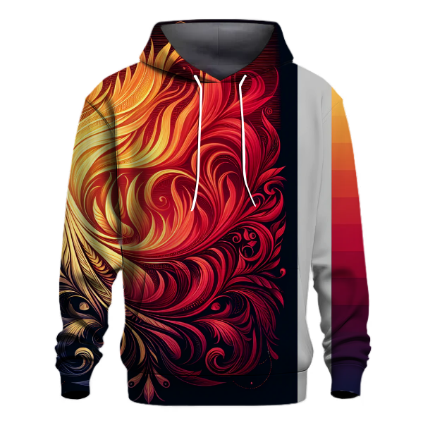Fiery Phoenix Burst Hoodie