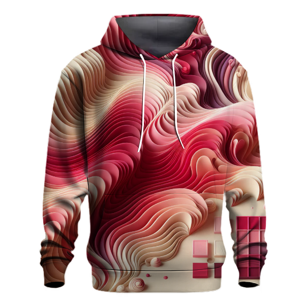 Raspberry Ripple Swirl Hoodie