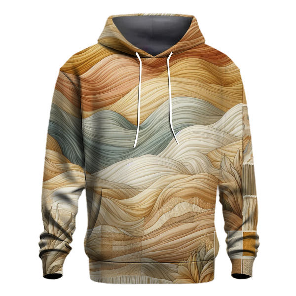 Golden Dunes Tie-dye Design Hoodie