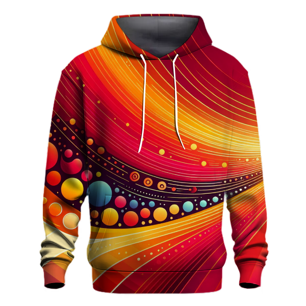 Fiery Sunset Cascade Hoodie