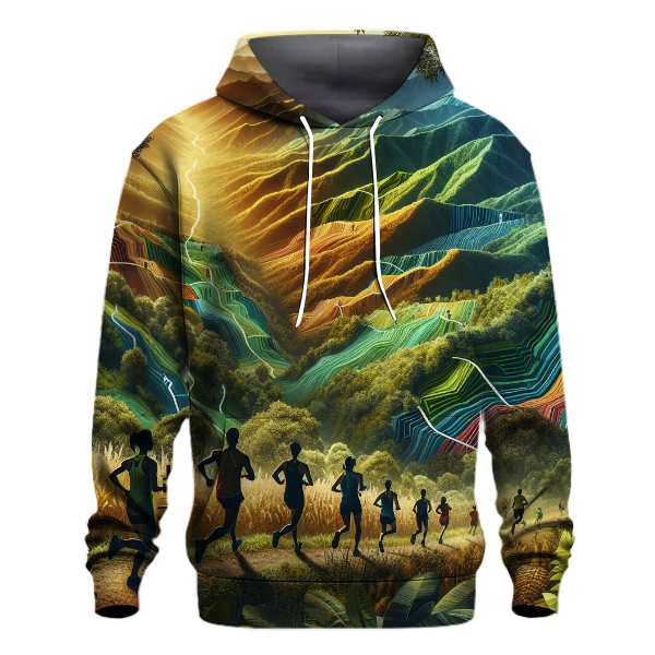 Running Trail Map Hoodie