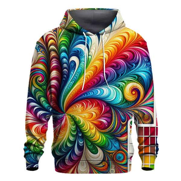 Gleaming Rainbow Tie-Dye Hoodie