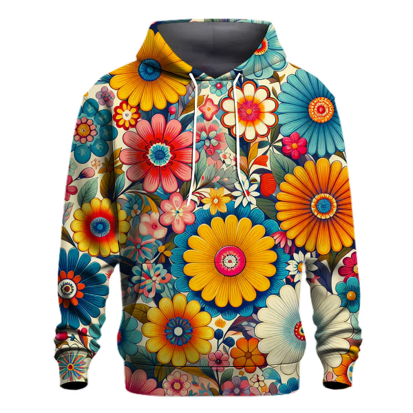 Retro Floral Fiesta Hoodie