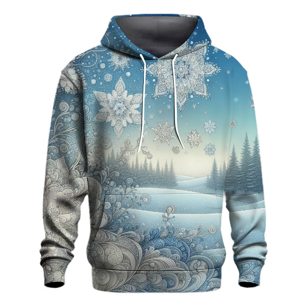 Magical Winter Wonderland with Snowflakes Hoodie