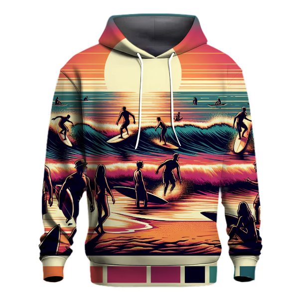 Surfing Coastal Lifestyle Hoodie