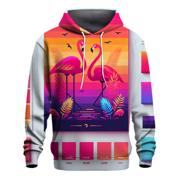 Flamingo Paradise Gradient Hoodie