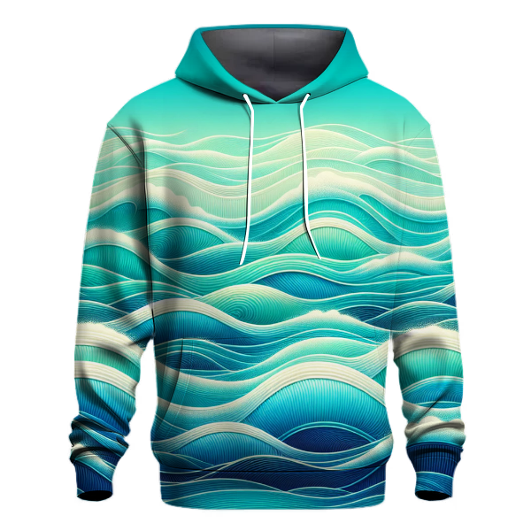 Glistening Ocean Wave Gradient Hoodie