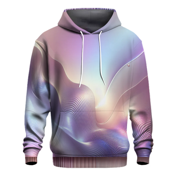 Iridescent Wave Gradient Hoodie