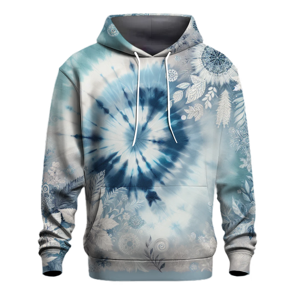 Frosted Blue Tie-dye Design Hoodie