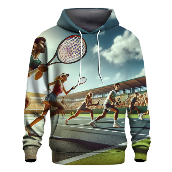 Classic Tennis Rivalry Hoodie