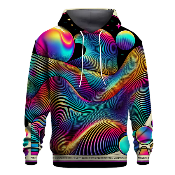 Holographic Retro Wave Hoodie