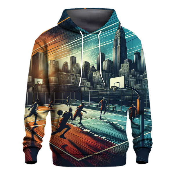 Basketball Skyline Silhouette Hoodie