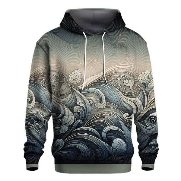 Elegant Silver Moonlight Hoodie