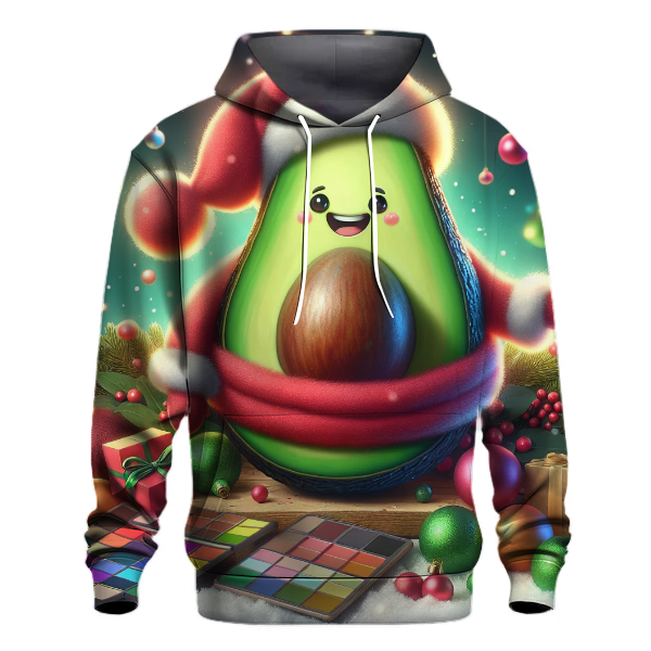 Silly Christmas Avocado Hoodie