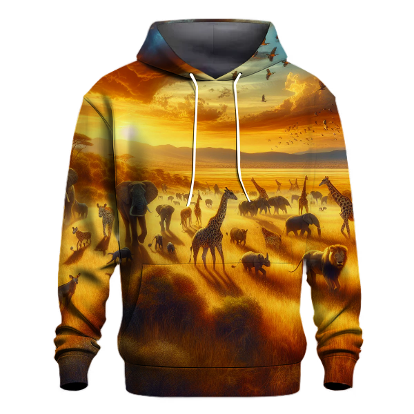 Vibrant Animal Safari Hoodie