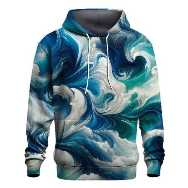 Ocean Wave Tie-Dye Hoodie
