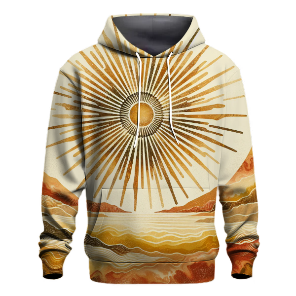 Golden Sands Tie-dye Design Hoodie
