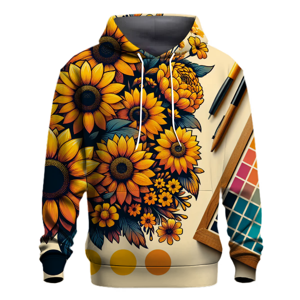 Retro Sunflower Power Hoodie