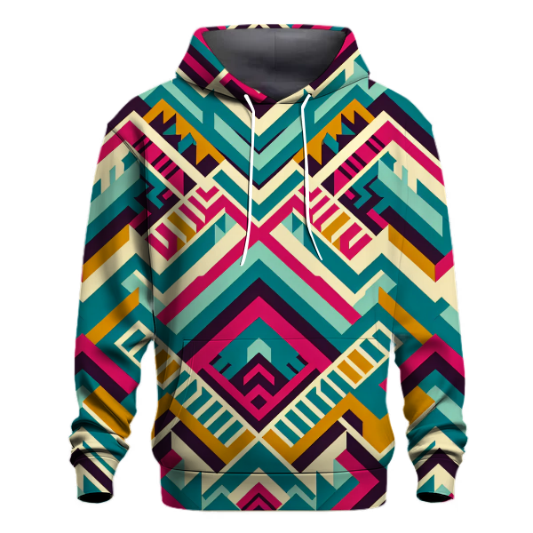 Groovy Chevron Chaos Hoodie