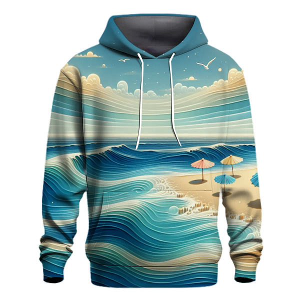 Charming Beach Waves Hoodie