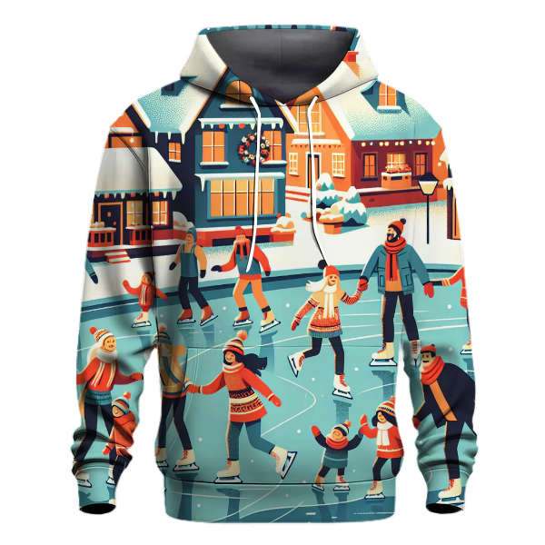 Christmas Village Skaters Hoodie