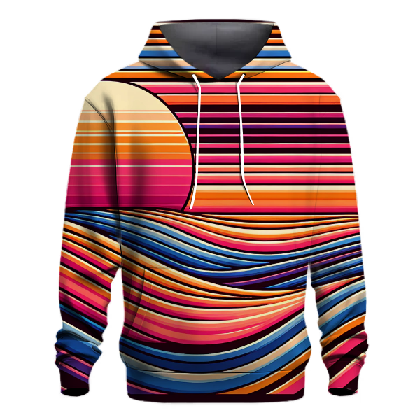 Electric Sunset Stripe Hoodie