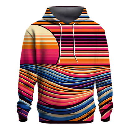 Electric Sunset Stripe Hoodie