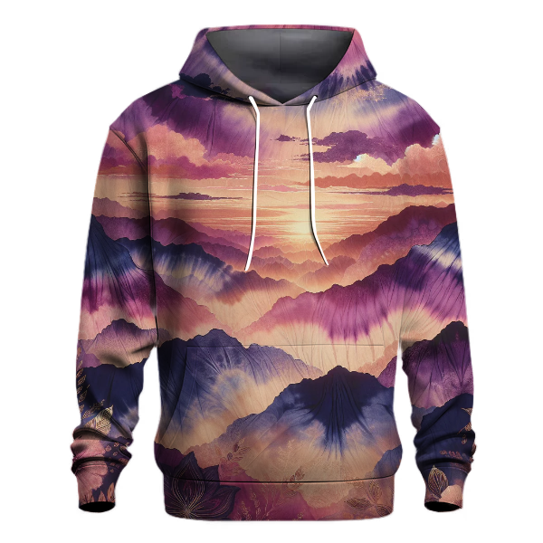 Cosmic Dusk Tie-dye Design Hoodie