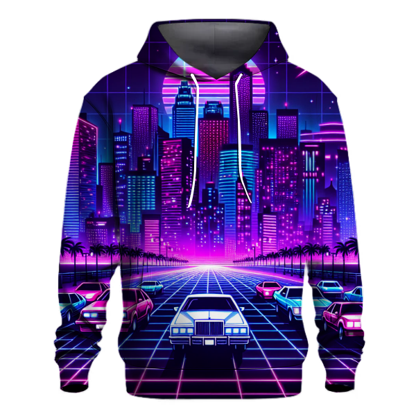Electric Synthwave Night Hoodie