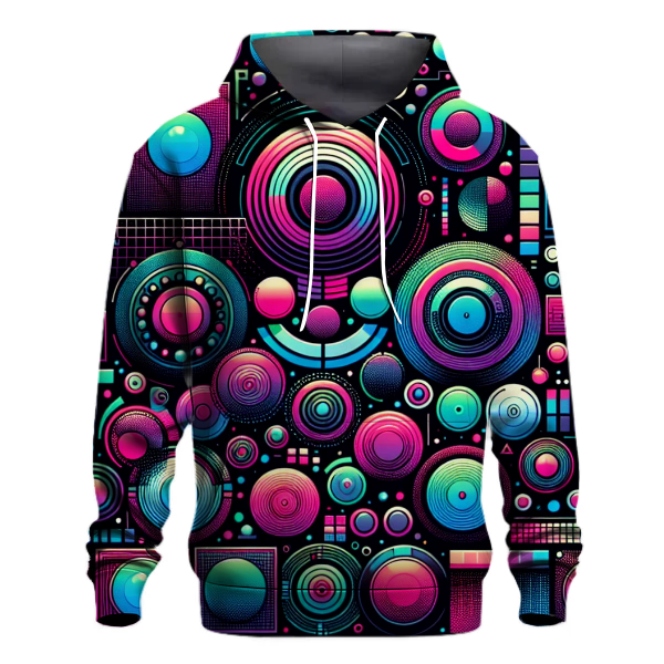 Funky Techno Circles Hoodie