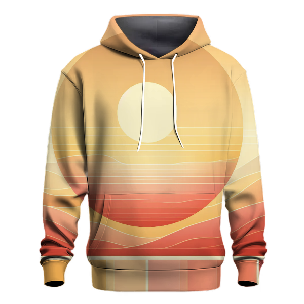 Peach Sunrise Tie-Dye Hoodie