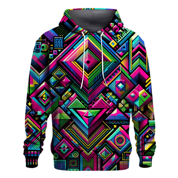 Bold Neon Patterns Hoodie