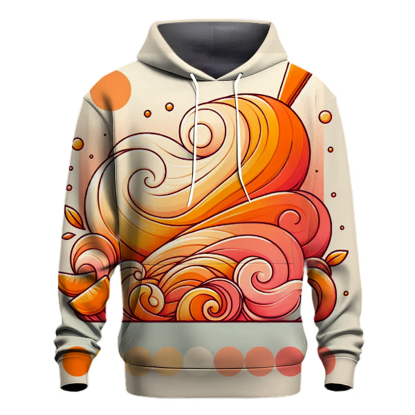 Peach Sorbet Delight Hoodie
