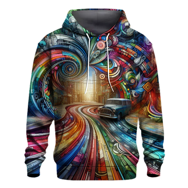 Artistic Urban Mosaic Hoodie