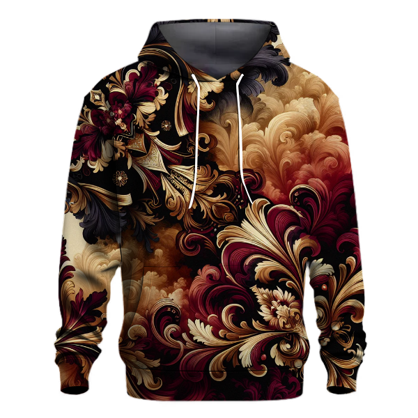 Opulent Baroque Swirl Hoodie