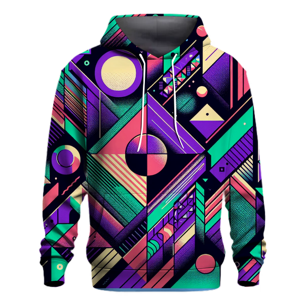 Electric 80s Geometry Hoodie