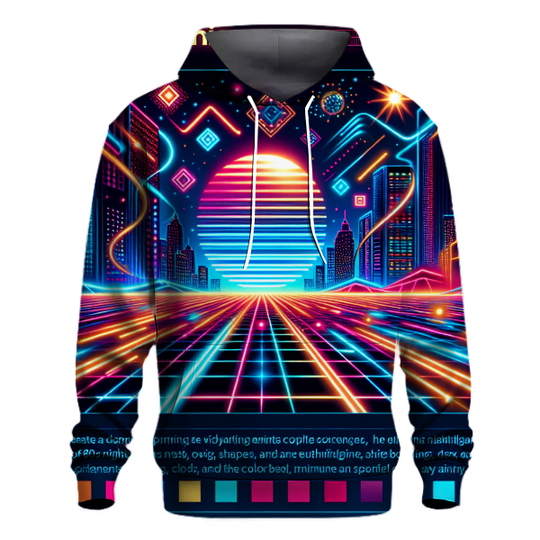 Retro Electric Night Hoodie