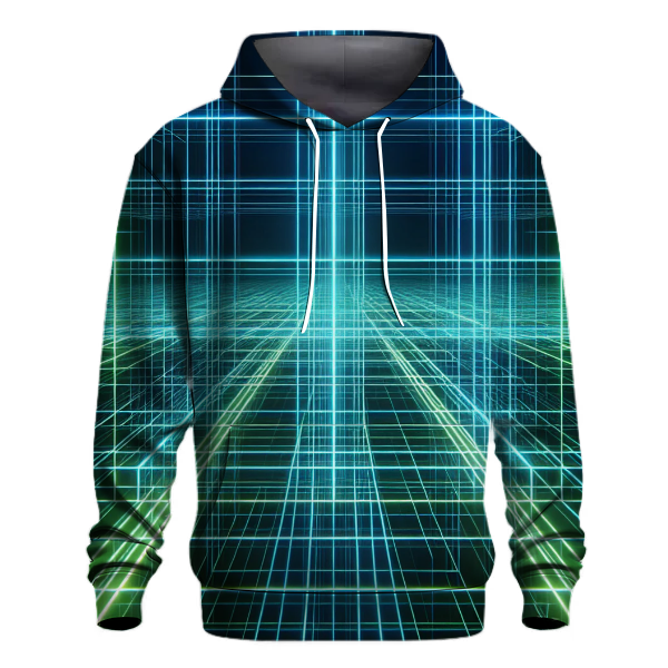 Futuristic Laser Grid Hoodie